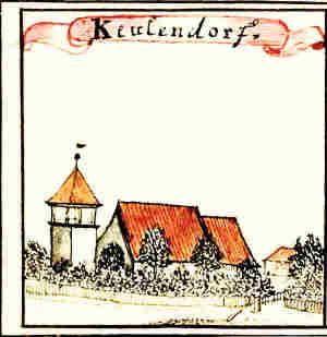 Keulendorf - Koci, widok oglny